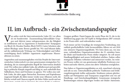 IL: Organisierungsdebatte IL: Organisierungsdebatte