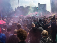 Hamburg am Morgen des 7. Juli 2017